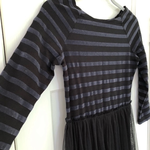 RARE HTF Free People Ballerina Style Maxi Dress Tulle Striped Mix Fabric XS - Picture 2 of 4